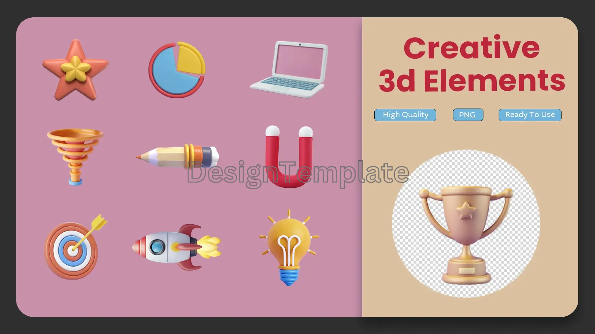 Innovative Icons Creative 3D Elements Pack image